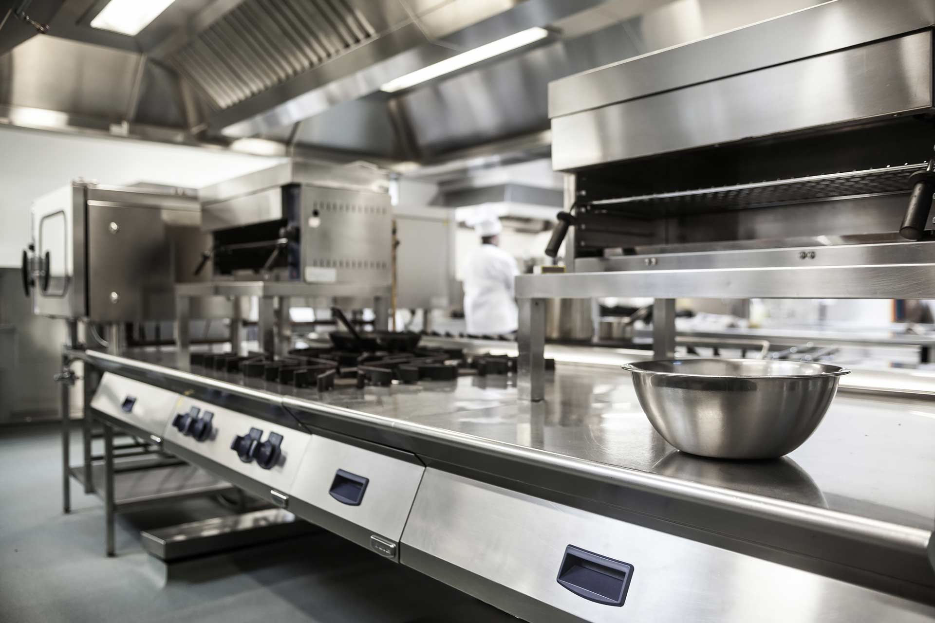 Stainless steel kitchen cleaning