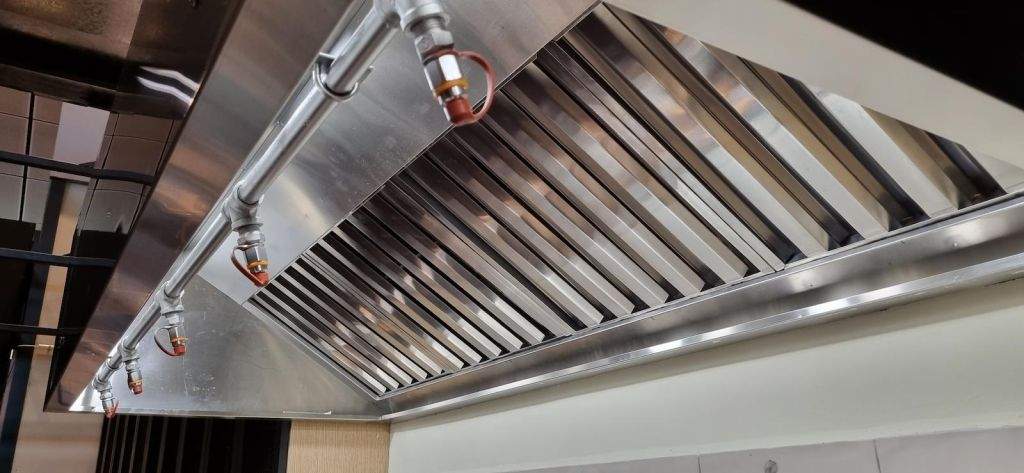 Stainless steel kitchen hood